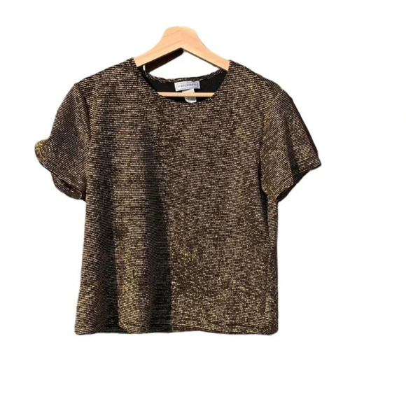impression of California Tops - IMPRESSIONS of California large vintage shimmering top gold